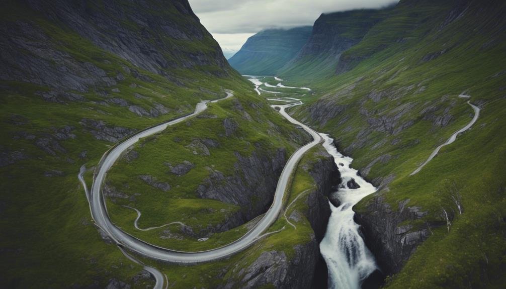 majestic norwegian trollstigen drive